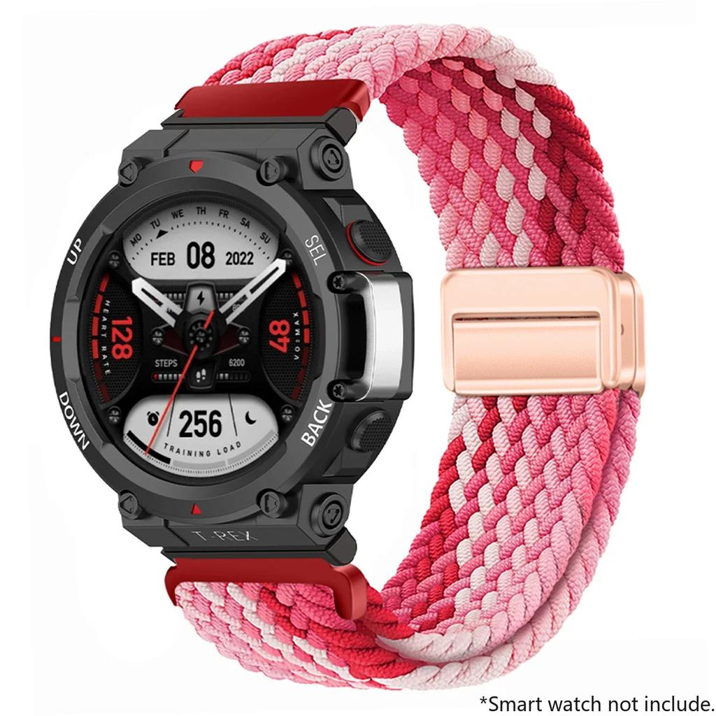 New Braided Loop Strap For Huami Amazfit T-Rex 2 3 Band Smart Watch Nylon Elastic Belts For Huami Amazfit T-Rex T RexPro Correa