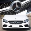 For Mercedes Benz 1 Piece for Mercedes-Benz W253 GLE/GLC/GLS/CTS-class 2016-2018 The Front Grille Star Logo Badge Mirror Bottom