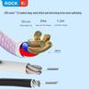 ROCK Z21 PD33W Transparent Fast Charging USB-C To Lightning Cable