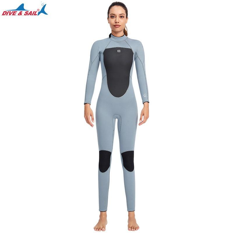 

3MM Diving Suit Thickened To Keep Warm Outdoor Sun Protection Snorkeling One-piece Long-sleeved Jellyfish XXL