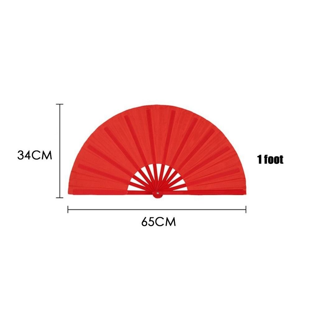 Plastic Bone Dance Performance Fan 34cm Hand Folding Stage Fan  Wedding Party Decor