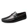 Fashion High End Brand Men's Genuine Leather Shoes Soft Sole Comfortable Loafers Interview for Commuting Men's Business Casual Shoes
