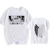 Anime T-shirt New Cross-border Animation Printed Wings Casual Large Size Men's Pure Cotton Loose T-shirt Men's