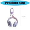 Stylish 3D Headphone Keychain Bag Pendant for Backpacks User Friendly Resin Creative Gift for Friends and Students