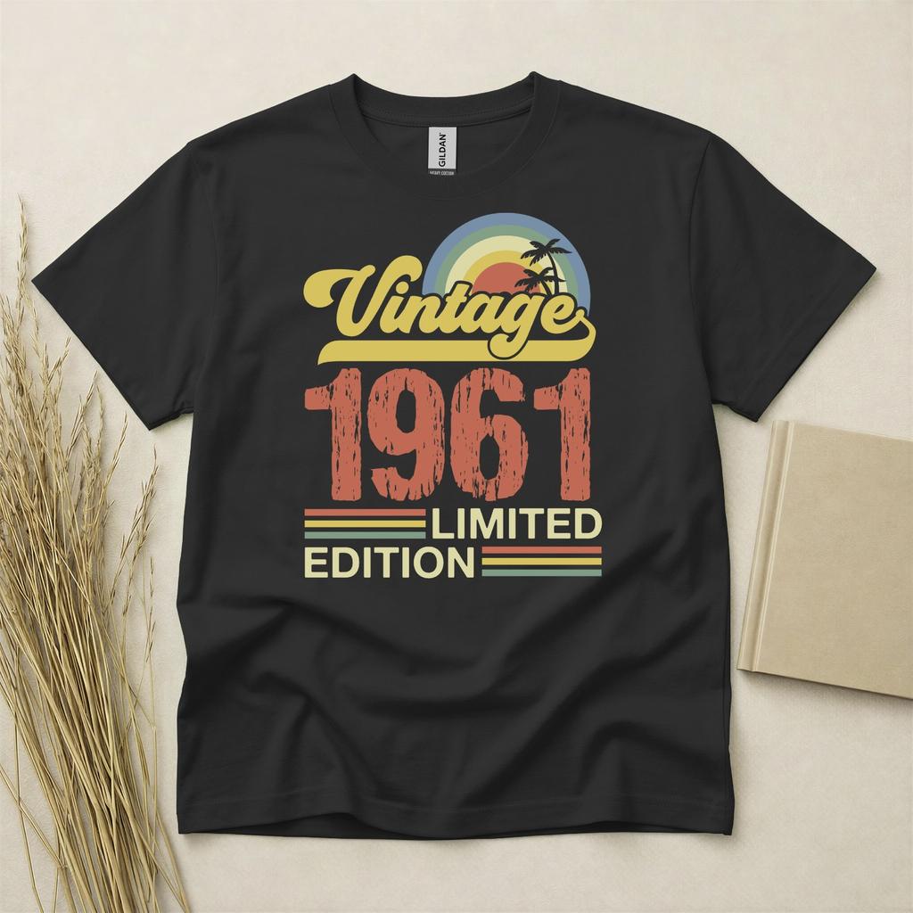 65th Birthday TShirt Born In 1961 65 Years Old Gifts Vintage Limited Edition Tee
