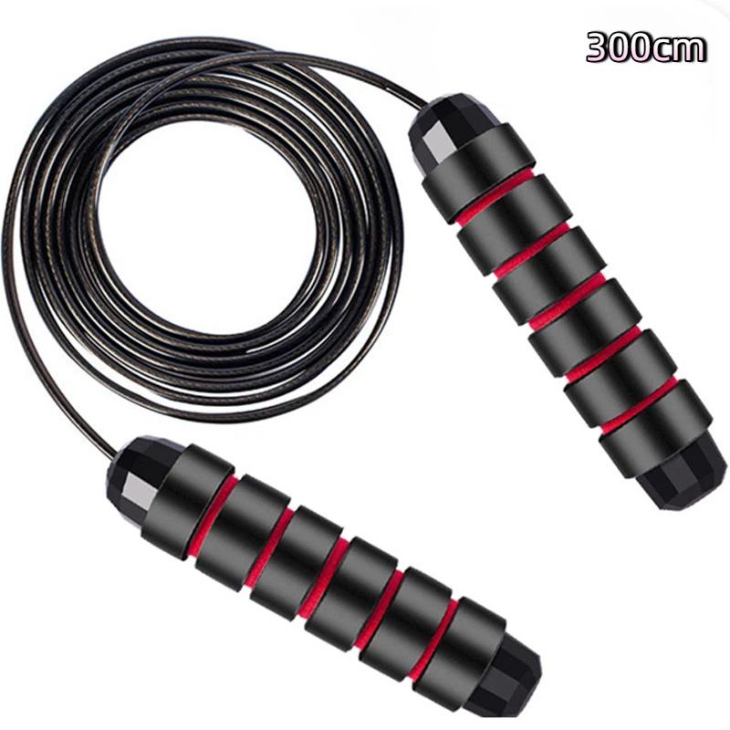 1 Set Anti-Tangling Steel Wire Jump Rope Adjustable For Skipping Fitness Workout Home Sport Training Equipment