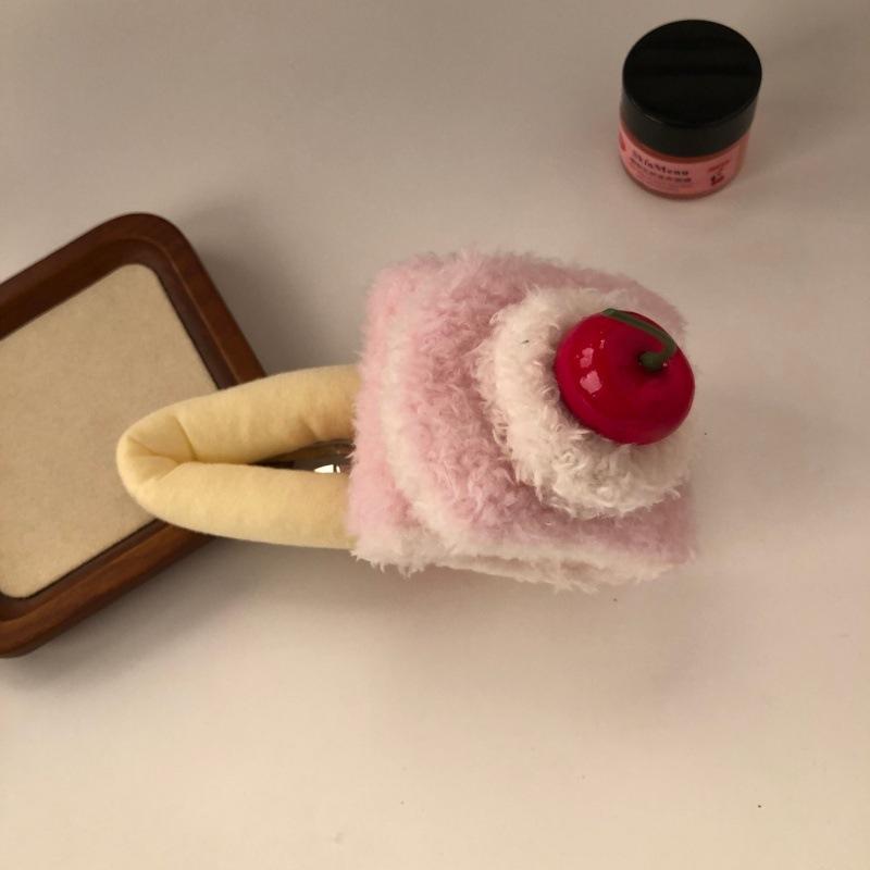 Fun and cute dessert three-dimensional plush cake Swiss curl hair band Women's face band