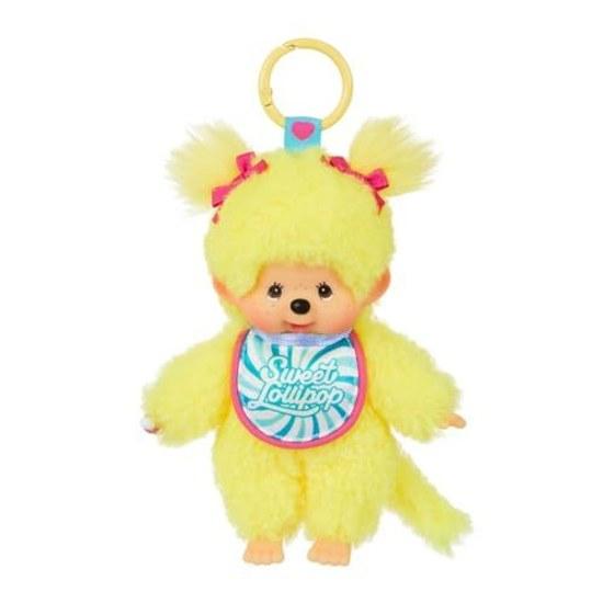 Sekiguchi Monchhichi Sweet Lollipop Keychain Yellow 226849 H16W8.5D5.5cm Fashion