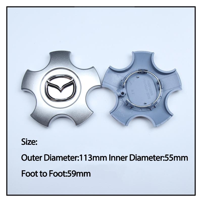 for Mazda 6 Sedan 2007 2008 113mm Auto Wheel Center Cover Hub Cover Decoration  Inner Diameter 55mm Foot-to Foot Diameter 59mm NT1
