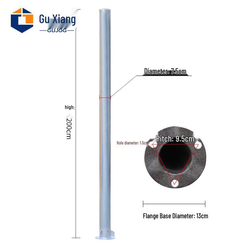 Galvanized Steel Post for Traffic Mirrors/Signs