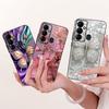 For Tecno Pop 6 GO Case BE6j Cute Bow Flowers Painted Cover Soft TPU Phone Case For Tecno Pop 6 Pro BE8 Pop6 GO Back Cover Coque