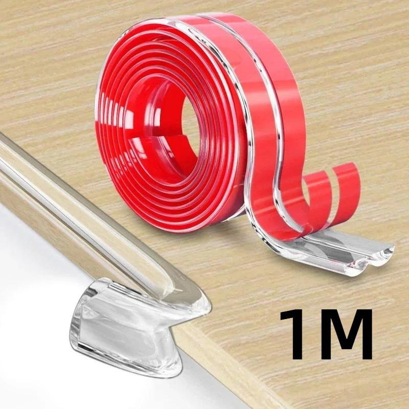 1/2/3M Transparent Corner Protectors Thick Silicone Edge Guards Adhesive Table Cabinet Safety Bumpers Furniture Corner Cushions