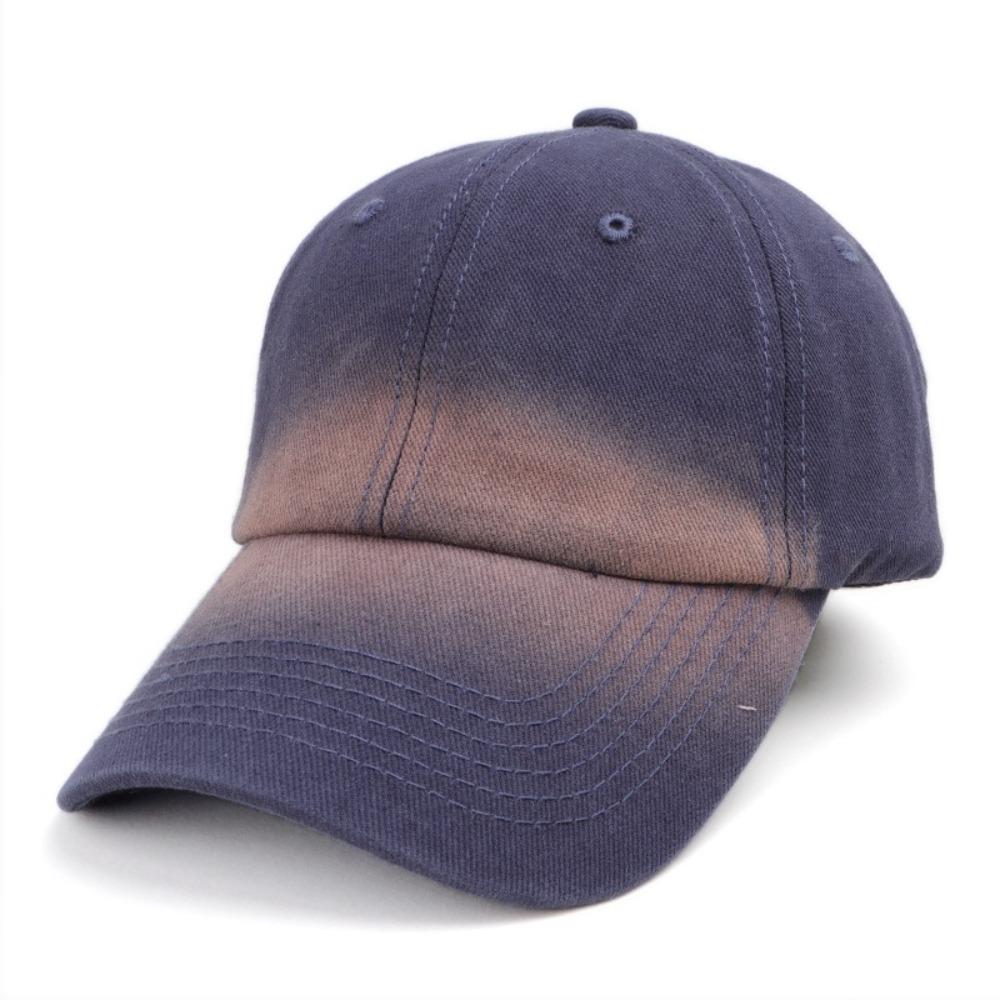 Adjustable Gradient Color Baseball Cap Quick Dry Snapback Hat Ponytail Outdoor Sports Hat  Hiking