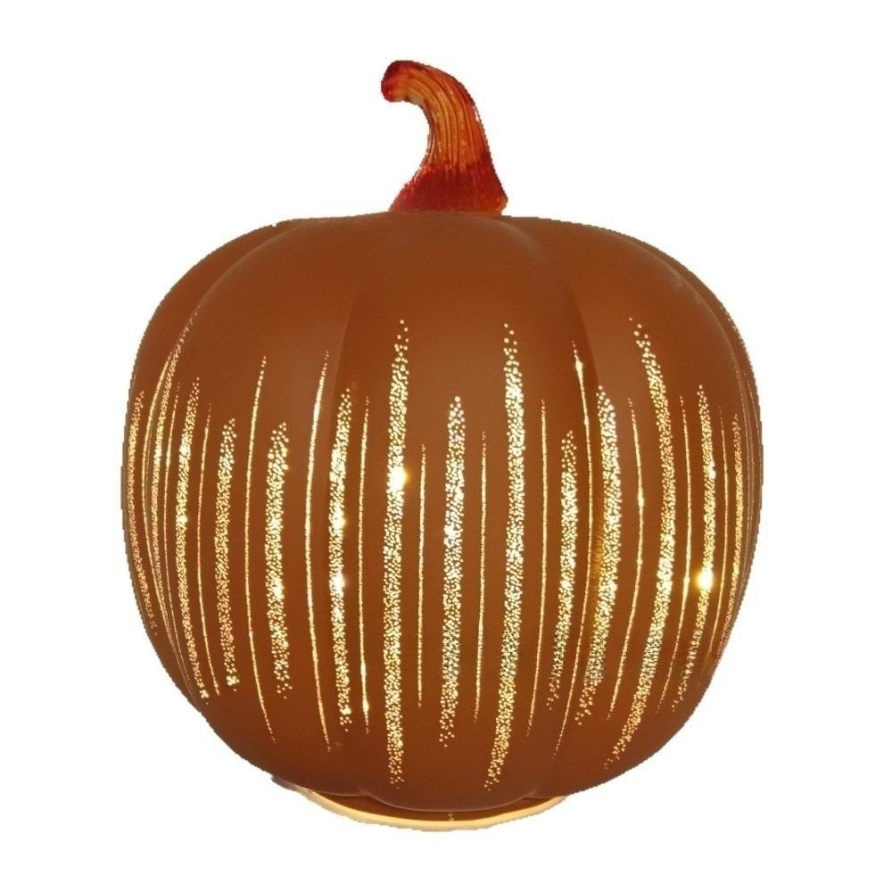 

Timer Lighted LED Light Pumpkins Starry Night Glass Pumpkins for Home Bedroom Bathroom Hallway помаранчевий