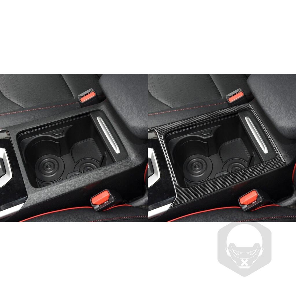 Carbon Fiber Center Console Water Cup Holder Cover For Kia Forte Cerato K3 19-21
