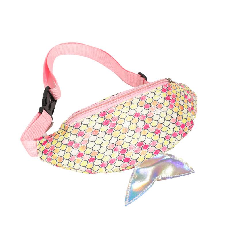 

Cute Children Mermaid Fashion Shoulder Crossbody Bag Outdoor Leisure Travel Gift рожевий