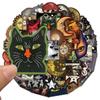 10/30/50pcs Occult Celestial Creepy Stickers Mysterious Galaxy Graffiti Decal DIY Stationery  Dark Gothic Sun Moon Sticker