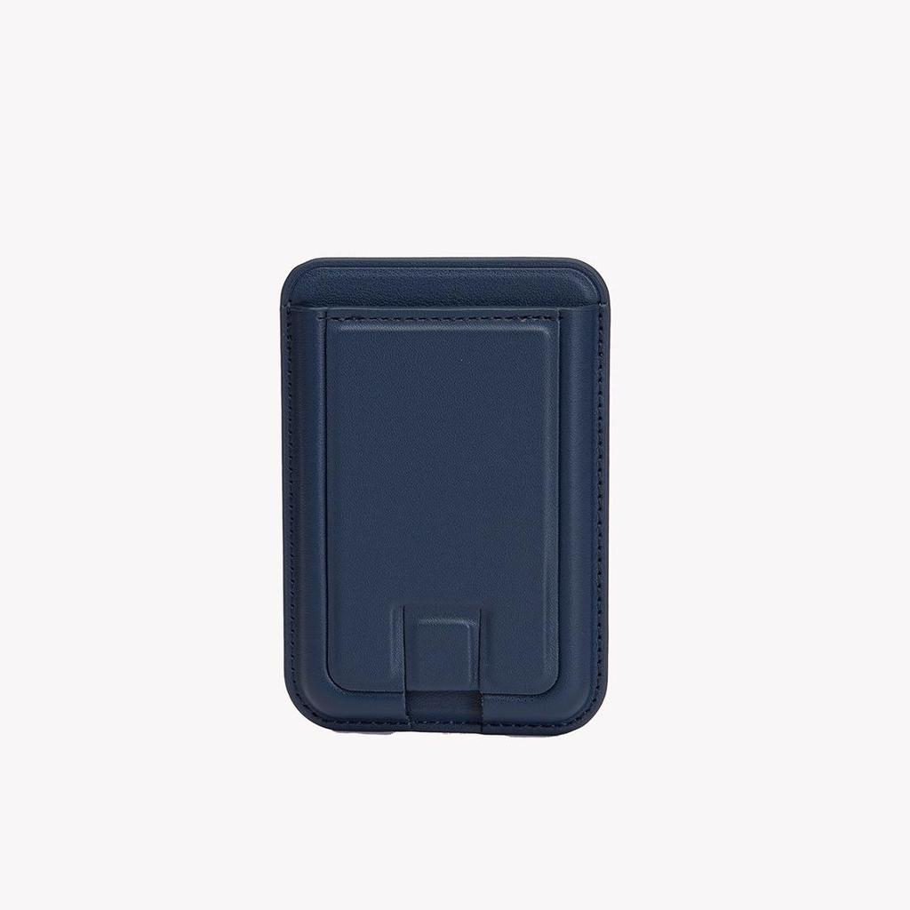Strong Magnetic Card Holder Stand for iPhone 17 Pro - H-shaped Magsafe Card Sleeve with N52+PU Leather