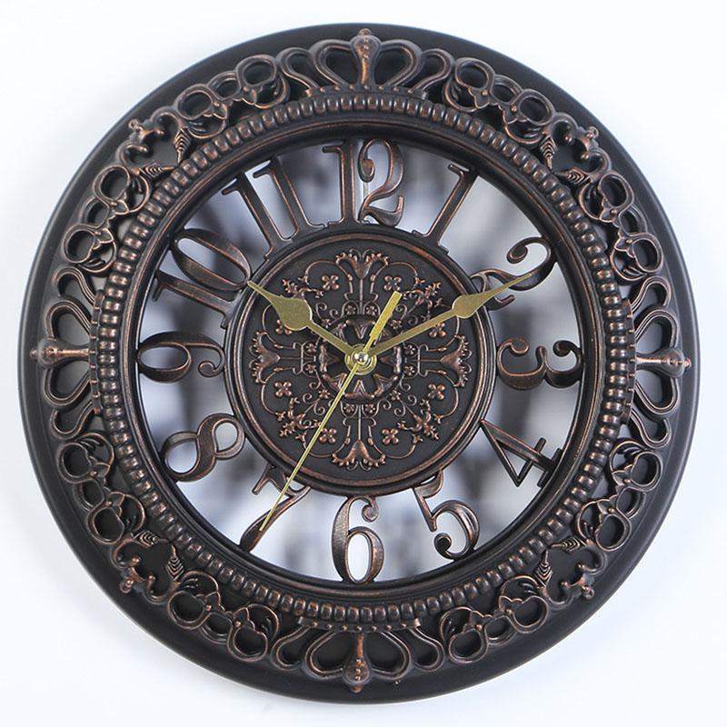 Creative 12 Inch Living Room Bedroom Numeral Round Wall Clock