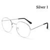 Metal Anti-Blue Light Glasses Women Men Vintage Round Frame Eye Protection Ultra Light Eyeglasses