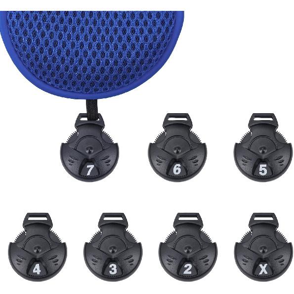 Andux 4pcs/Pack Long Neck Golf Hybrid Club Head Covers Dial No. Tag CTMT-02