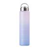 Atlas Water Bottle, 1000ml (1 Liter), Direct Drinking, with Measuring Tape, Time Marker, Handle, Lightweight, Easy To Clean, Wide Mouth, Large