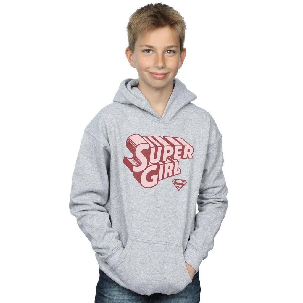 DC Comics Boys Supergirl Retro Logo Hoodie