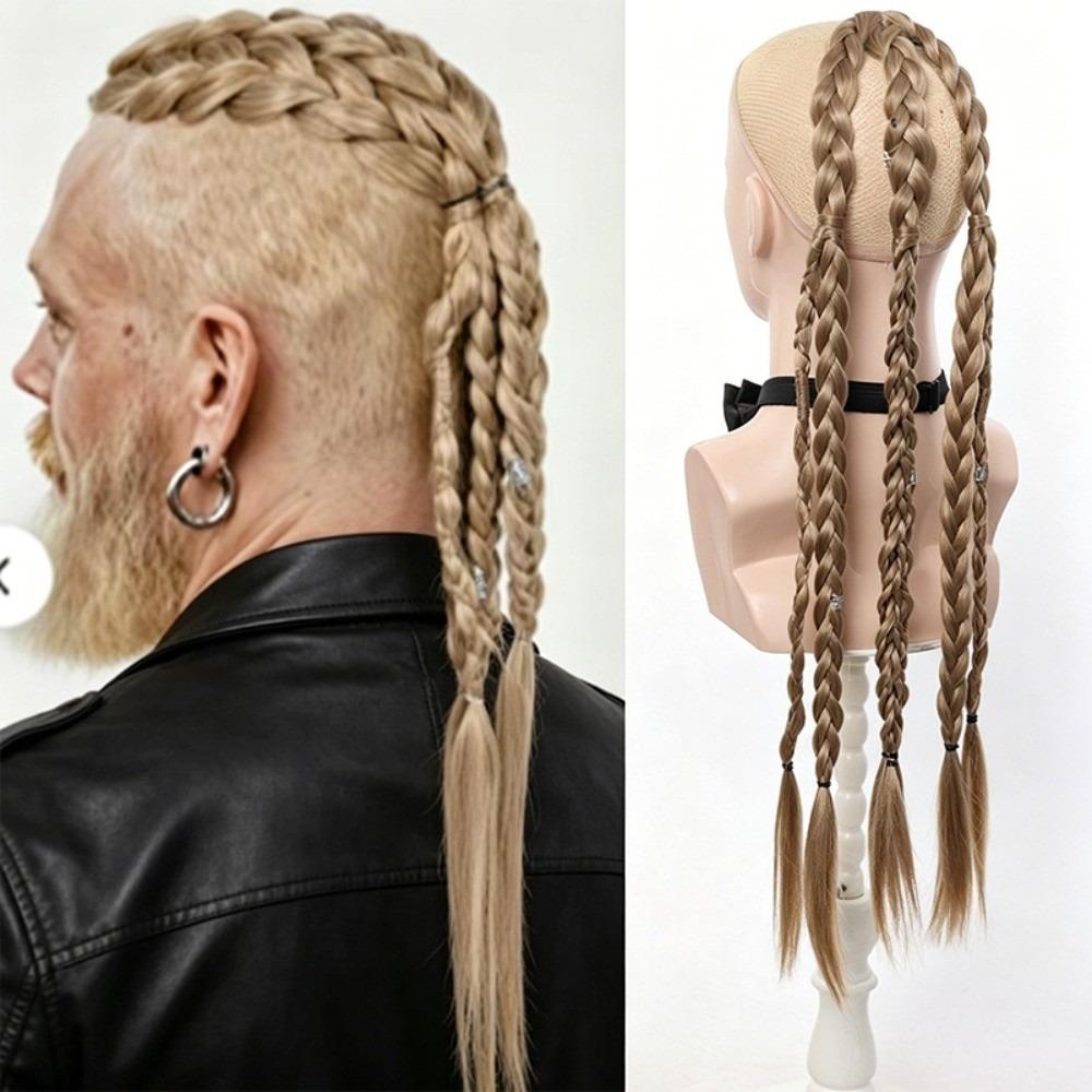 Long Viking Hair Extensions Clip In Handcrafted Braids Pony Tails  Renaissance Warrior Accessories