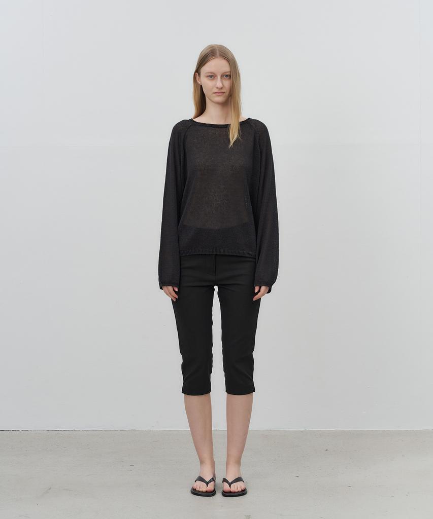 Loteu Slit Capri Pants