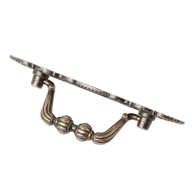 4pcs Antique Cabinet Drawer Handle Bronze Door Handle Chest Dresser Vintage Pull Knob