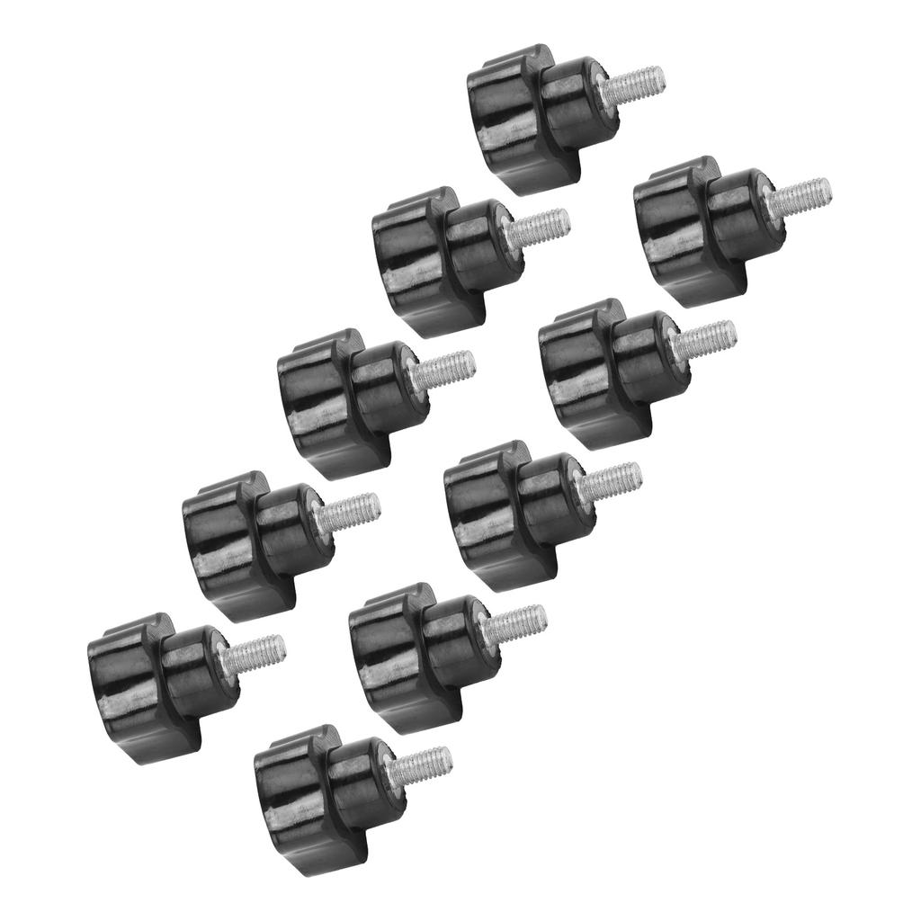 10Pcs M5x25x10 Clamping Handle Nut with FivePointed Star Handle Lathe Accessories