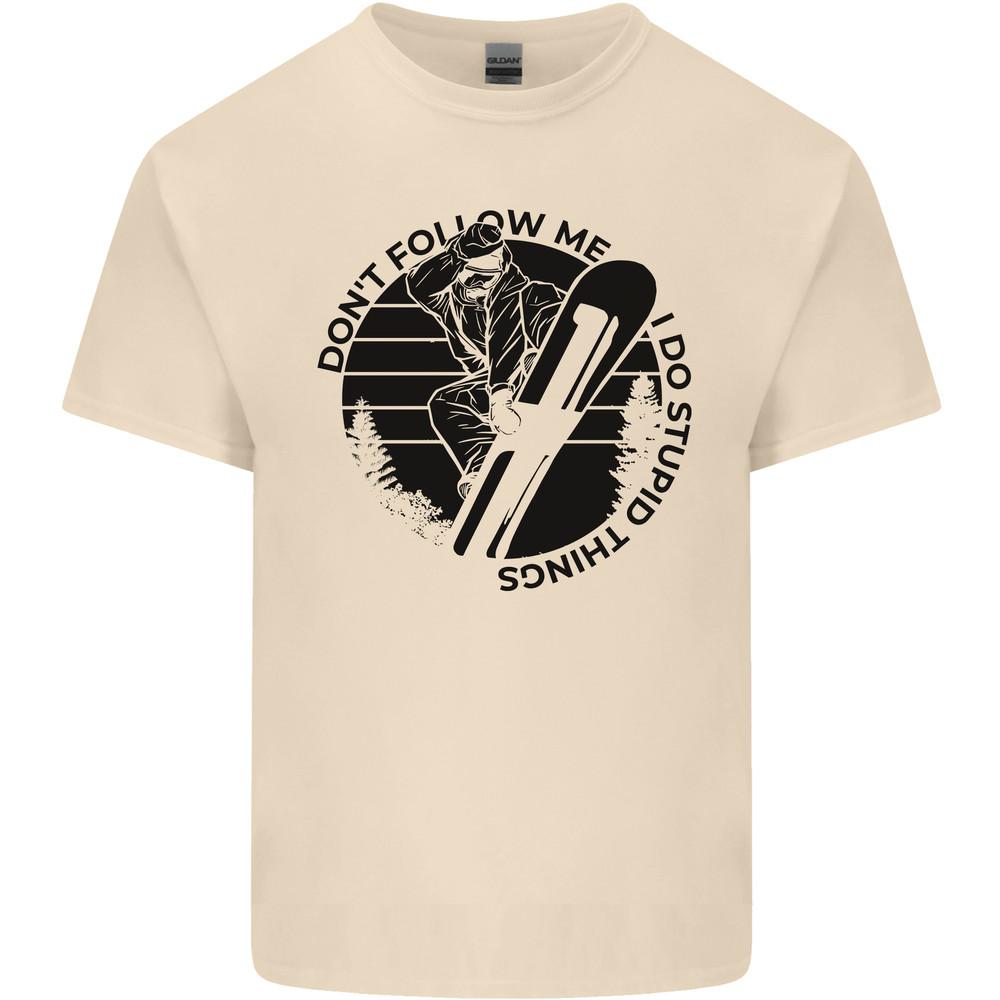 Funny Snowboarder Don t Follow Me Mens Light Cotton T-Shirt Unisex T-Shirt M