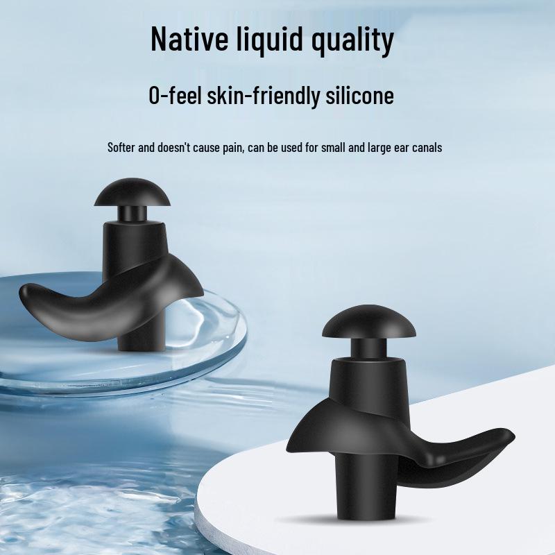 Silikon Schwimm-Ohrstöpsel & Nasenklammern Set - Unisex Lärmreduzierende Schallisolierte Ohrstöpsel für das Training