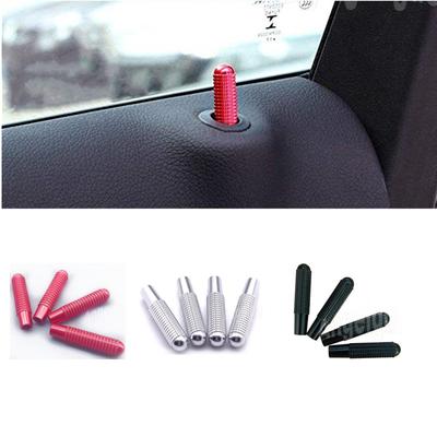 4pcs/Set Car Modified Door Bolt Lock Pin Mini Knob Decorative Auto Cap for Mercedes Benz A/B/C/GLC GLE E ML GL GLK CLA GLA
