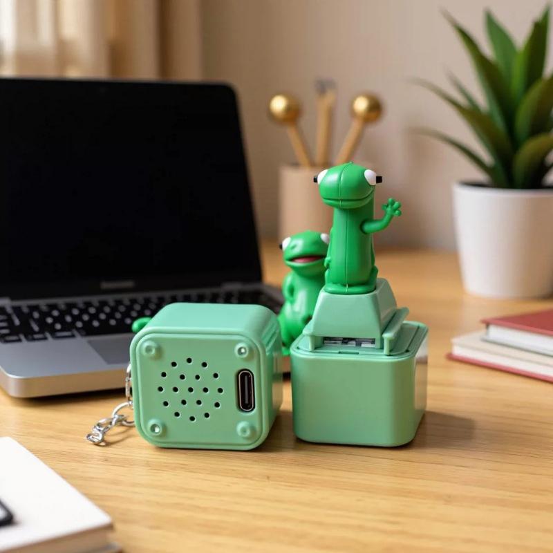 Monkey, Pigeon, Donkey Little Seagull Animal Keychain, Illuminated Clicker, Adult Stress Relief And Anxiety Sensing Toy