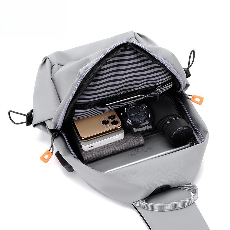 Bolso de Pecho para Hombre de Moda Bolso Cruzado Casual de Alta Gama para Mujer Bolso de Hombro Impermeable Ligero de Moda Viaje Transpirable Bolso de Pecho