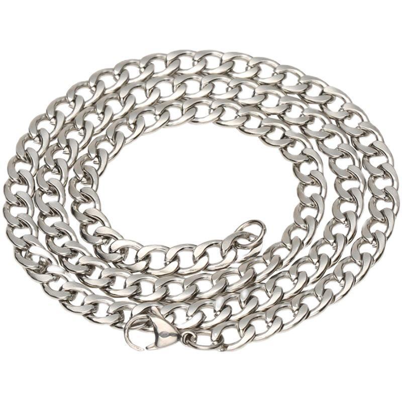 Men's Cuban Hip-Hop Chain Necklace: Trendy Unisex Accessory for Couples, All-Match Cool Jewelry