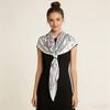 Mulberry silk fashion printed large square scarf women's decoration versatile scarf shawl temperament silk scarf wrapped tube top top