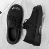 Modieuze herenschoenen van een bekend merk met dikke zolen, gemaakt van Brits leer. Zwarte, veelzijdige luxe loafers, comfortabele casual schoenen voor zakelijke gelegenheden, maat 39-44.