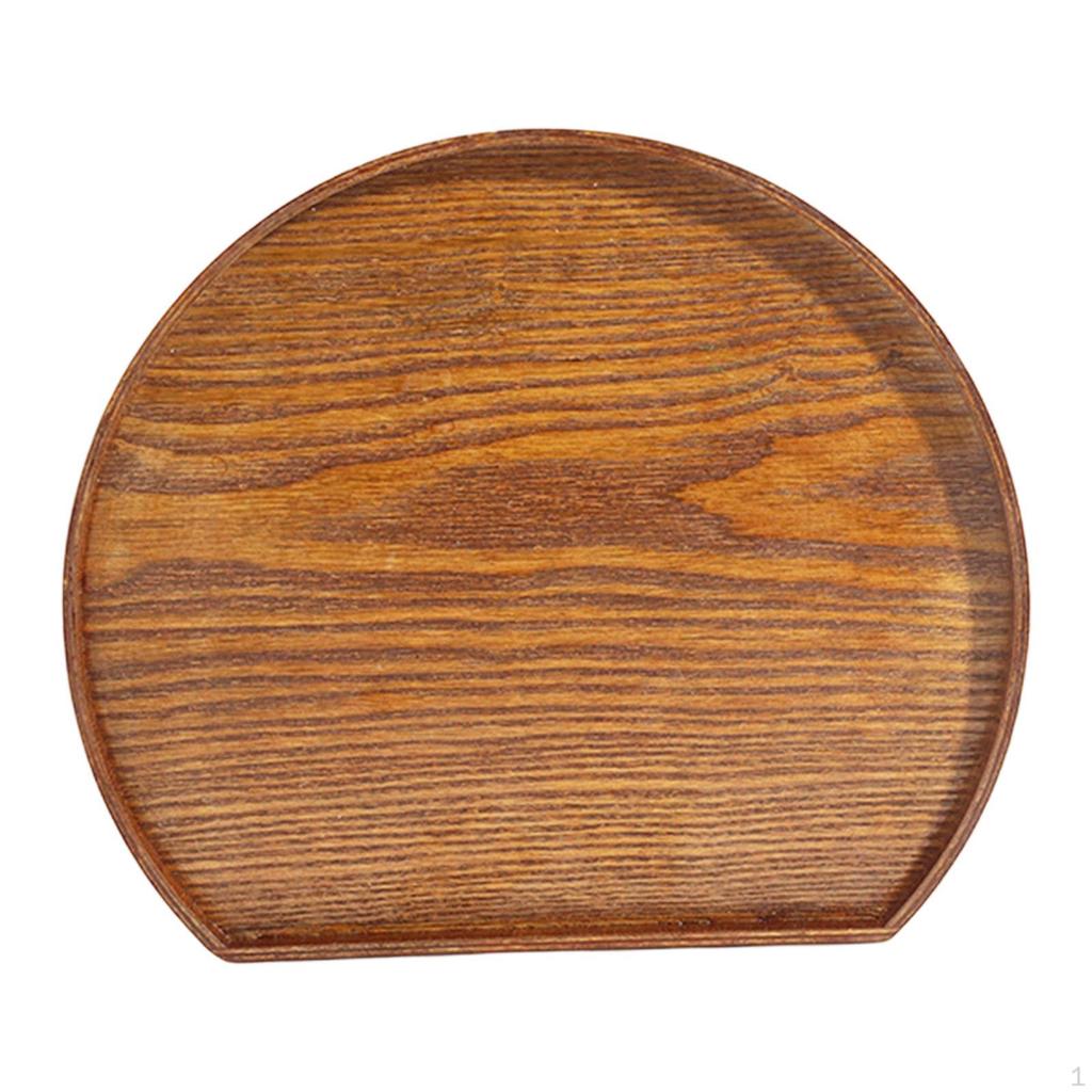 Decorative Wooden Serving Tray In The Shape of A for Desserts And Dried Fruits