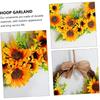 NOLITOY 1pc Sunflower Door Trim Decoraciones para Salas De Casa Flower Hoop Garland Hanging Hoop Wreath Large Sunflower Wreath Summer Front Door