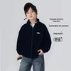 YOUYOUTONGHUA Boys' Warm Fleece-Lined Zip Jacket with Detachable Hood