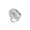 LIKGREAT Sri Yantra Meditation Ring for Women Stainless Steel Gold Color Geometry Adjustable Finger Rings Indian Yoga Jewelry