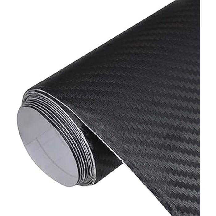 Film de Protection - vidaXL - 3D - Auto-adhésif - Noir - Applications Intérieures et Extérieures