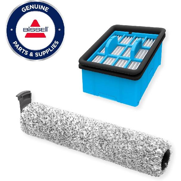 BISSELL CrossWave Cordless Max Accessory Kit Including 1 Multi-Surface Brush Roll and 1 Filter, New Genuine OEM Parts, 4046