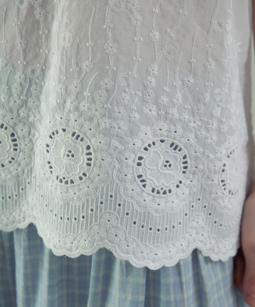 Aueonoseuteljia Dreamy Scallop Lace Blouse_White(Ob6Bl07)