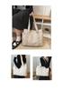 Women's Pink Canvas Tote Bag - Large Capacity, Versatile Shoulder Handbag for Commuting (2026 New Style)