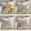 Dreamy CConstellation GirlS Cushion Cover Breathable and Skinfriendly Linen Pillowcase Square Removable and Washable Cushion