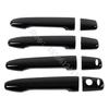 For Mitsubishi Outlander 2013 2014 2015~ Glossy Black ABS Door Handle Protective Covering Cover Trim Car Accessories