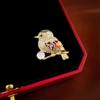 Fashion Shiny Delicate Animal Badges Brooches Pins Women Exquisite Full Crystal Magpie Bird Pin Jewelry